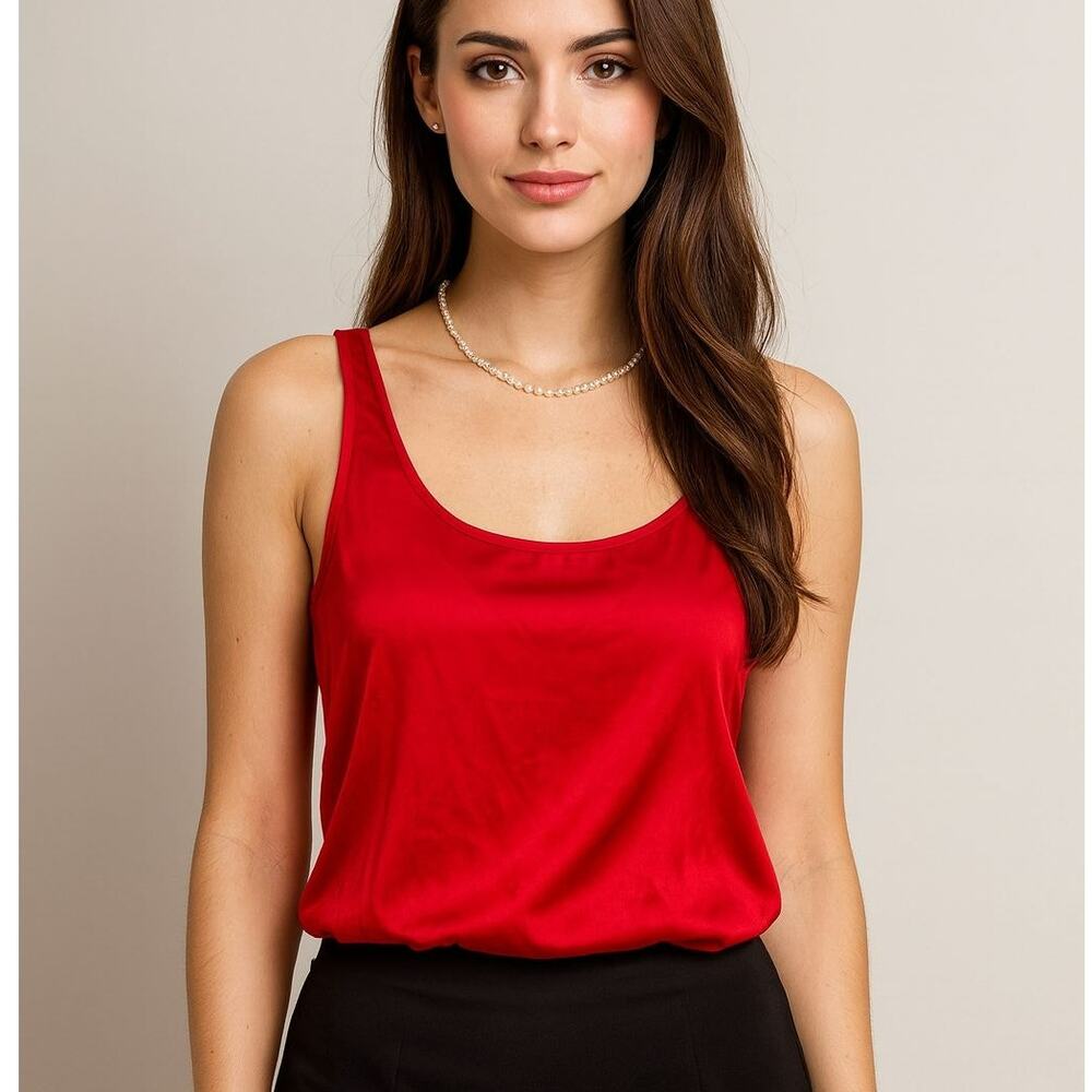 VINTAGE NWT! Donna Karan X Bergdorf Goodman Silk Tank M
